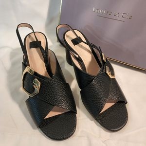 Louise et Cie Black Leather Women's Heel